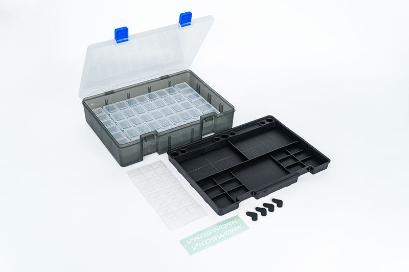Koswork KOS32111 Tool Box + 7×7 Parts Box + KOS32101 Parts Tray