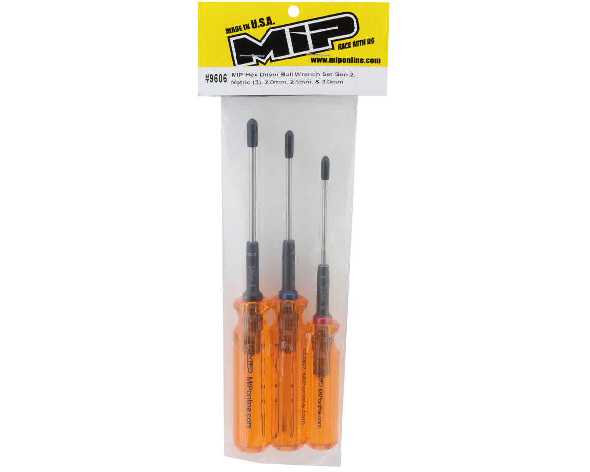 MIP Gen 2 Thorp Metric Hex Driver Wrench Set – 1.5, 2.0, 2.5mm (MIP9602) – Made In USA