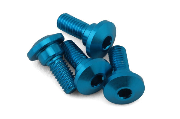 Tamiya Aluminum Servo Step Screws (Blue) (4)