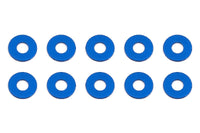 Team Associated 3x7.8x0.5mm Aluminum Bulkhead Washer (Blue) (10)