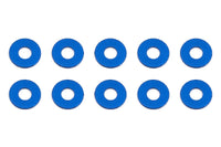 Team Associated 3x7.8x0.5mm Aluminum Bulkhead Washer (Blue) (10)