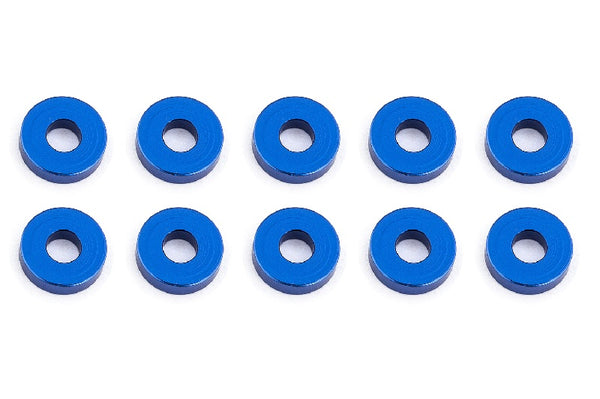Team Associated 3x7.8x2.0mm Aluminum Ball Stud Washer (Blue) (10)