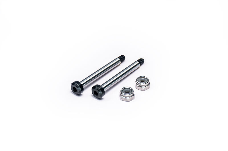 Koswork RC10 Hardened Hinge Pin w/locknuts (2) 2WD/4WD Team