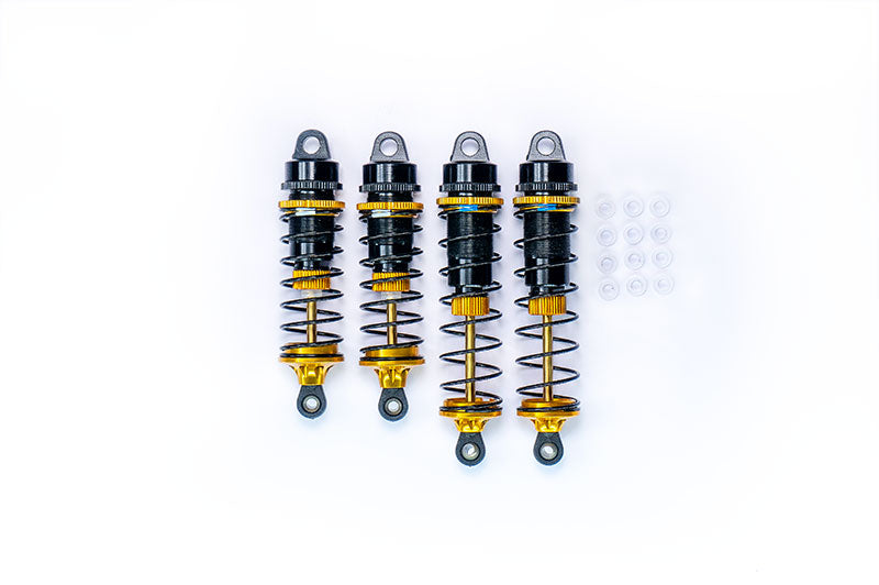 Koswork RC10 12mm Gold / Blue Big Bore Buggy Shock Set (F