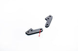Koswork Kyosho (-2&nbsp;&amp;&nbsp;Stock) Steering Arm / Front Knucle Plate Set 3mm Carbon Graphite MP11  KOS04381-05