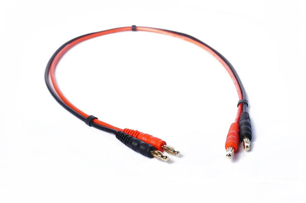 Koswork High Efficiency Power Lead/Cable (Banana to Banana 4mm Plugs) 50cm