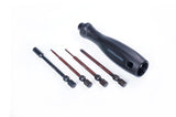 Koswork Mini-Z 4pcs Mini Car Tool Set (H1.5, N4.5, P00 & P1) 1/4" Drive Hex