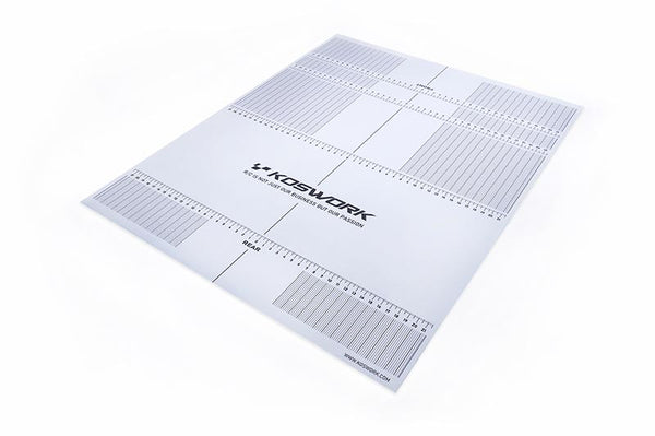 Koswork 445x560mm Plastic Decal (for 1/8 Buggy, On-Road Car & Truggy Car Setup Board)