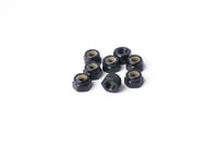 Koswork M4 Steel Nylon Lock Nuts Black (w/container) (8)