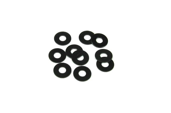 Tekno M3x8mm Washer (black, 10pcs) w/o header card