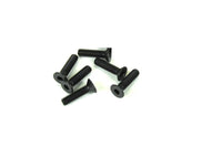 Tekno M4x15mm Flat Head Screws (black, 6pcs) w/o header card