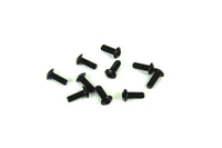 Tekno M3x8mm Button Head Screws (black, 10pcs) w/o header card