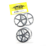 Yeah Racing YT-0069BK Aluminum Set Up Wheels For 1/10 RC Touring Car (Black)
