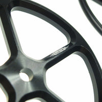 Yeah Racing YT-0069BK Aluminum Set Up Wheels For 1/10 RC Touring Car (Black)
