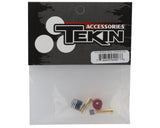 Tekin Aluminum XL Heatsink Bullet Plugs w/5mm Bullets (Black/Red)