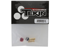 Tekin Aluminum Low Profile Heatsink Bullet Plugs w/5mm Bullets (Black/Red)