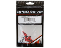 UpGrade RC 1/10 Body Clips with Aluminum Pull Handles (Red)(Black) (4)