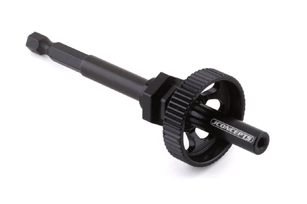 JConcepts Tire Break-In Drill Adaptor Kit (Black) (12mm/17mm)