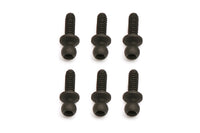 Team Associated .300" Ballstuds, short neck, black, .30 in. Broached.