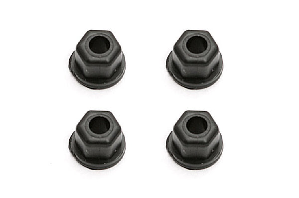Team Associated RC10 Locknuts, 4-40/5-40, flanged, black nylon