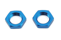Team Associated 17mm Aluminum Serrated Wheel Hex Nut (Blue) (2)