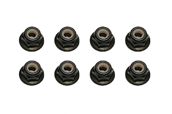 Team Associated Factory Team M4 Flanged & Knurled Locknut (8)