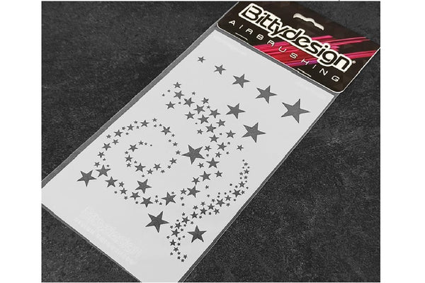 Bittydesign Vinyl Paint Stencil (Stars V2)