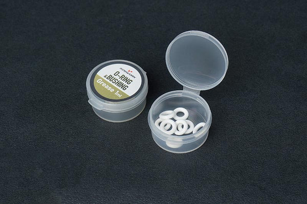 Koswork P4 Low Friction O Ring (w/special o-ring grease) (for 4mm shaft) (8pcs) Tekno