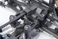Koswork Kyosho Mid Optima 2022 Carbon Steering Link Plate Set (w/bearings)
