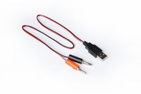 Koswork Power Lead/Cable (USB to 4mm Banana Plugs) 50cm Vacuum Pump