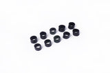 Koswork Silicone Cable Elastic Bands (OD 6mm, Width 5mm, Black) (10)