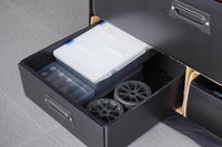 Koswork 1/8 GT Compact 3 Drawer Car Bag (1/8 GT, 1 Large & 2 Medium)