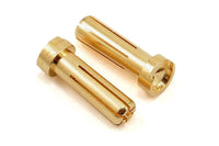 TQ Wire 5mm "Low Profile" Male Bullet Connector (Gold) (2)