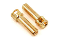TQ Wire 5mm "Flat Top" Male Bullet Connector (Gold) (2)