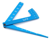 Yeah Racing Aluminum 3-in-1 Camber Gauge (Blue)