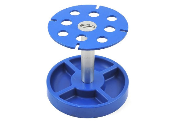 DuraTrax Pit Tech Deluxe Shock Stand (Blue)