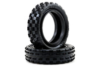 Schumacher "Stagger Rib" Slim 2.2" 1/10 2WD Buggy Front Carpet Tires (2) (Yellow)